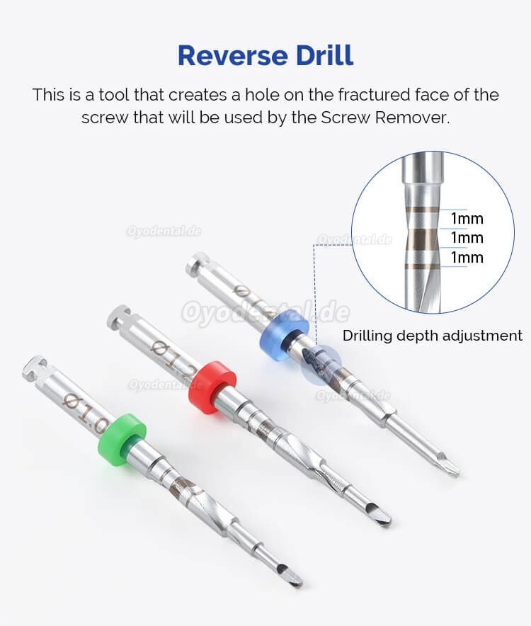 Universal Dental Implantat Schrauben Entferner Set Gebrochene Implantat Schraube Extraktor